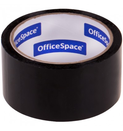 Клейкая лента упаковочная OfficeSpace, 48мм x 40м, 45мкм, Черная