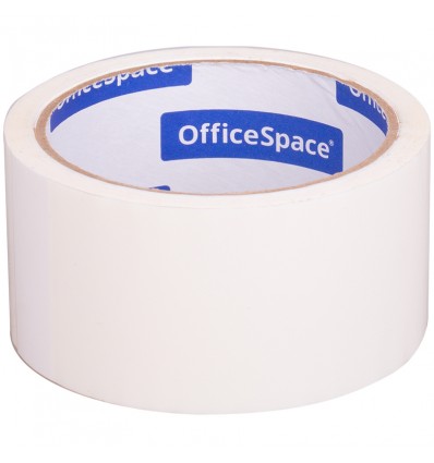 Клейкая лента упаковочная OfficeSpace, 48мм x 40м, 45мкм, Белая