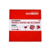 Скетчбук для маркеров SKETCHMARKER Marker&Graphic Line, 16,3х16,3см, 180гр., 48л., твердая обложка Светло-красная