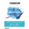 Альбом для акварели CANSON Graduate Aqurelle, 250гр., А3 (29,7*42см), 20л, склейка