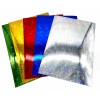 Картон цветной голографический АППЛИКА, А4, 265гр., 5 листов - 5 цвета (фнемелованныйлуорисцентный)