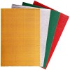 Картон цветной гофрированный фольгированный Каляка-Маляка А4, 4 листа - 4 цвета
