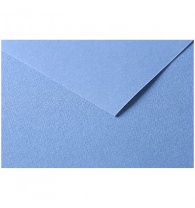 Бумага цветная Clairefontaine Tulipe, 500*650мм., легкое зерно, 160гр., 25 листов-1 цвет, Ярко-синий