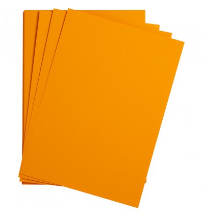 Бумага цветная Clairefontaine Etival color, 500*650мм., легкое зерно Хлопок, 160гр., 24 листа., Желтое солнце