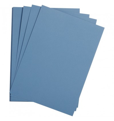 Бумага цветная Clairefontaine Etival color, 500*650мм., легкое зерно Хлопок, 160гр., 24 листа., Королевский синий