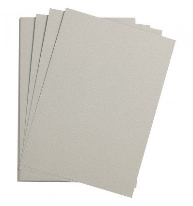 Бумага цветная Clairefontaine Etival color, 500*650мм., легкое зерно Хлопок., 24 листа, Облачно-серый