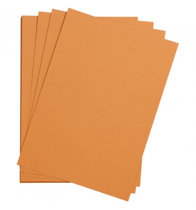 Бумага цветная Clairefontaine Etival color, 500*650мм., легкое зерно Хлопок., 24 листа, Ржавый