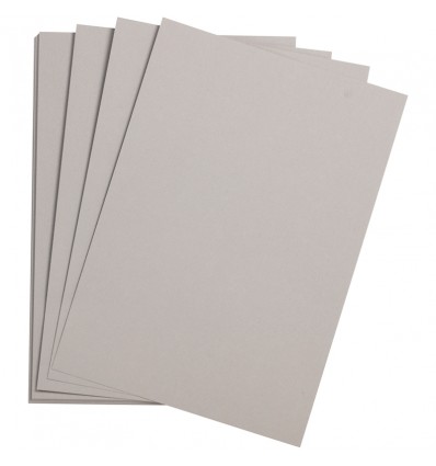 Бумага цветная Clairefontaine Etival color, 500*650мм., легкое зерно Хлопок., 24 листа, Серый