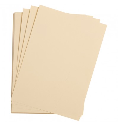 Бумага цветная Clairefontaine Etival color, 500*650мм., легкое зерно Хлопок., 24 листа, Слоновая кость