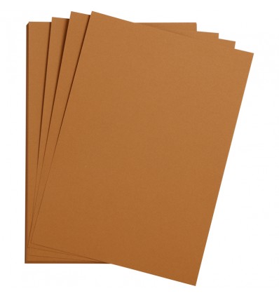 Бумага цветная Clairefontaine Etival color, 500*650мм., легкое зерно Хлопок., 24 листа, Табак