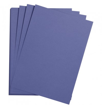 Бумага цветная Clairefontaine Etival color, 500*650мм., легкое зерно Хлопок., 24 листа, Ультрамарин