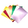 Бумага цветная мелованная перламутровая АППЛИКА, А4, 190гр., 8 листов - 8 цветов (папка)