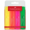 Набор текстовыделителей Faber-Castell 46 Superfluorescent (флуоресцентных), скош. наконеч., 1-5мм, 4 цвета