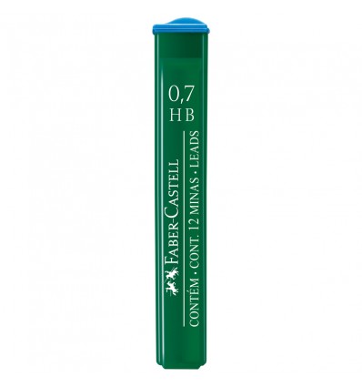 Грифели для механических Faber-Castell Polymer, HB, 0,7мм., 12 штук/уп