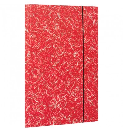 Папка на резинках Attache, А4 картонная, до 200 листов, (плотность обложки 380гр), Красная