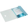 Папка на резинках Attache Selection Fluid, А4+ (230x318мм), пластиковая до 200 листов, (толщина обложки 0.45 мм), Серо-голубая
