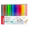 Капиллярные ручки Kores, 24 цвета (толщина линии 0.4 мм)