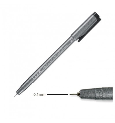 Ручка капиллярная (мультилинер) Copic Multiliner, 0.1мм., Черный