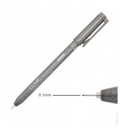 Ручка капиллярная (мультилинер) Copic Multiliner, 0.1мм., Теплый серый