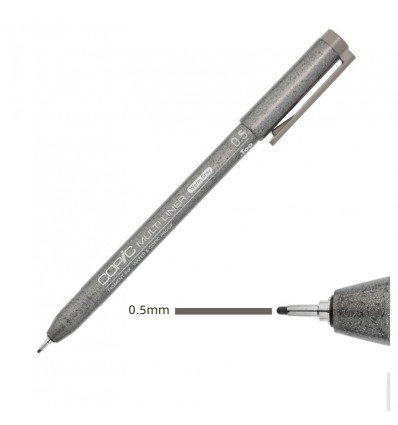 Ручка капиллярная (мультилинер) Copic Multiliner, 0.5мм., Теплый серый
