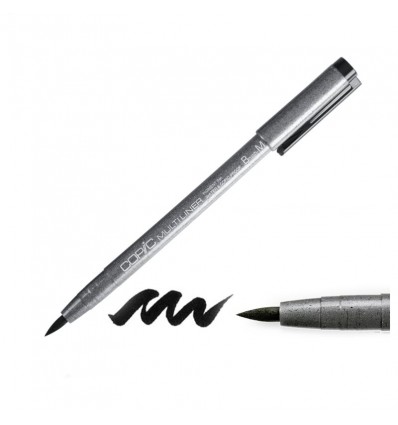 Ручка капиллярная (мультилинер) Copic Multiliner Brush M (кисть), Черный