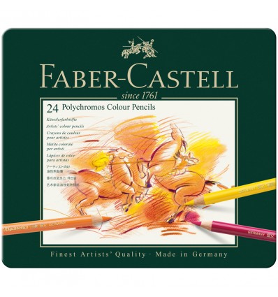 Набор цветных карандашей FABER-CASTELL POLYCHROMOS, 36 цветов, в металлической коробке