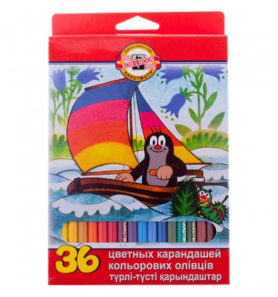 Набор цветных карандашей Koh-I-Noor 3595 КОШКИ+СОБАКИ, 36 цветов