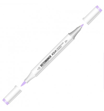 Маркер акварельный SKETCHMARKER Aqua, двусторонний 2 пера (пуля и кисть), Цвет: Фиолетовый светлый
