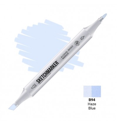 Маркер SKETCHMARKER двухсторонний, 2 пера ( долото и тонкое), Цвет: B94 Дымчатый голубой, (Haze Blue)