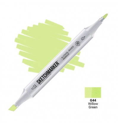 Маркер SKETCHMARKER двухсторонний, 2 пера ( долото и тонкое), Цвет: G44 Ива зеленая (Willow Green)