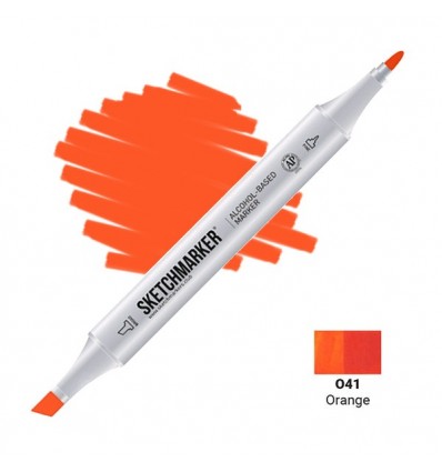 Маркер SKETCHMARKER двухсторонний, 2 пера (долото и тонкое), Цвет: O41 Оранжевый (Orange).