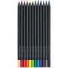 Набор цветных трехгранных карандашей FABER-CASTELL Black Edition, 36 цветов, черное дерево