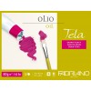 Альбом для масла Fabriano Tela 24*32см., 300гр., зерно холста 10л, склейка по 4 сторонам