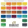 Акварельные краски в кюветах Rembrandt ROYAL TALENS 24 цвета, металлический короб, кисть