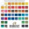Акварельные краски в кюветах Rembrandt Традиционный ROYAL TALENS 48 цветов, металлический короб, кисть