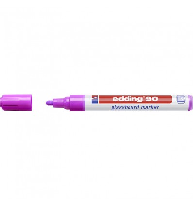 Маркер для стеклянной доски Edding 90, круглый наконечник, 1.5.-3 мм, Цвет: Фиолетовый
