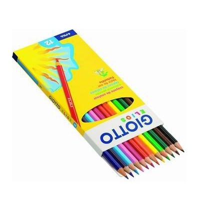 Набор цветных карандашей GIOTTO Elios, 12 цветов в картонной коробке