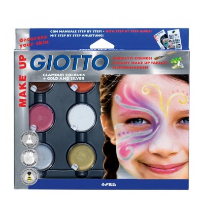 Краски для глица (грим) GIOTTO Make up Glamour, 6 цветов