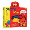Набор красок для рисования руками GIOTTO BE-BE (3 цвета по 100 мл, 3 губки, фартук)