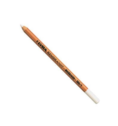 Меловой карандаш, обезжиренный, белый, мягкий, Lyra Rembrandt Special 304, 1шт.