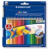 Набор цветных акварельных карандашей STAEDTLER Noris Club, 24 цвета с кистью