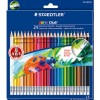 Набор цветных карандашей с ластиком STAEDTLER Noris Club, 24 цвета