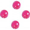 Магниты мини декоративные шарики Magnetoplan, диаметр 14мм, 4шт. в уп, прозрачные розовые