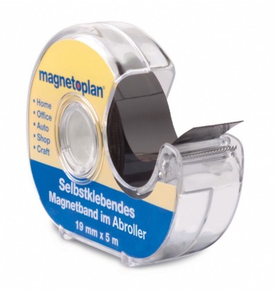 Магнитная лента Magnetoplan легкоудаляемая в диспенсоре, ширина - 19 мм, длина - 5 м. 