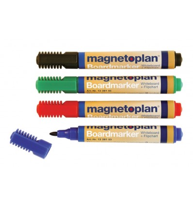 Набор маркеров для досок и бумаги Magnetoplan (Board & Flipchart Marker), 4 цвета