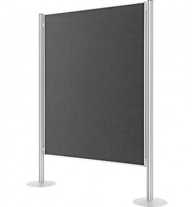Презентационный выставочный стенд текстильный двухсторонний Magnetoplan, 1200 х 1500 мм, серый