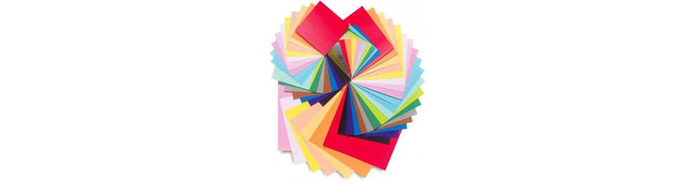 Цветная и крепированная бумага, картон для творчества